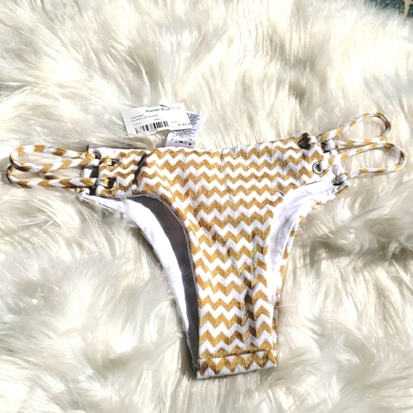 Blue Life Roped Up Skimpy Gold bikini set 2 pc - Picture 11 of 16